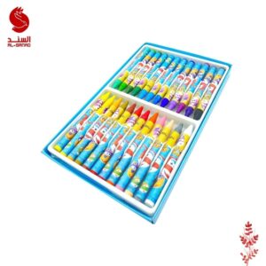 باستيل 12 لون دلي مع ماسكة