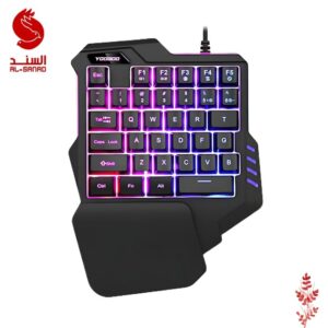 Bloodbat One-handed Wired Gaming Keyboard لوحة مفاتيح لمحبي الألعاب