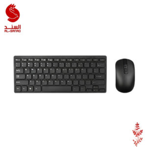 كيبورد وماوس لاسلكي عربي/انجليزي Wireless mini Keyboard and Mouse - Arabic/English