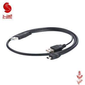 كيبل لوحدات التخزين الخارجية USB-A to USB Mini B Cable 2A1T For HDD