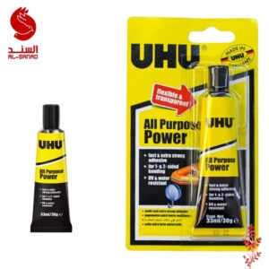 صمغ لاصق قوي شفاف للمهام المتعددة UHU