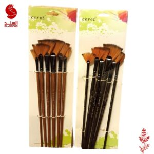 6 فرشة ماركة كوروت فراشة اسود وبني