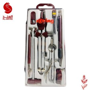 سيت فرجال هندسي مكون من 9 قطع