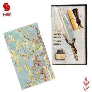 سيت قلم خط مزود بريشة طراز الريشة
