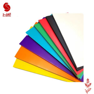 فذر بورد 3 ملم ملون جهة ابيض جهة ملون قياسين 50*70 و 100*70