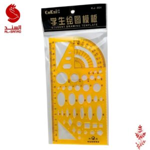 مسطرة قالب رسم سريع مجوف متعدد الوظائف لطلاب المدارس تصميم فني دائرة بيضاوية هندسية صياغة مسطرة منقلة أداة قياس
